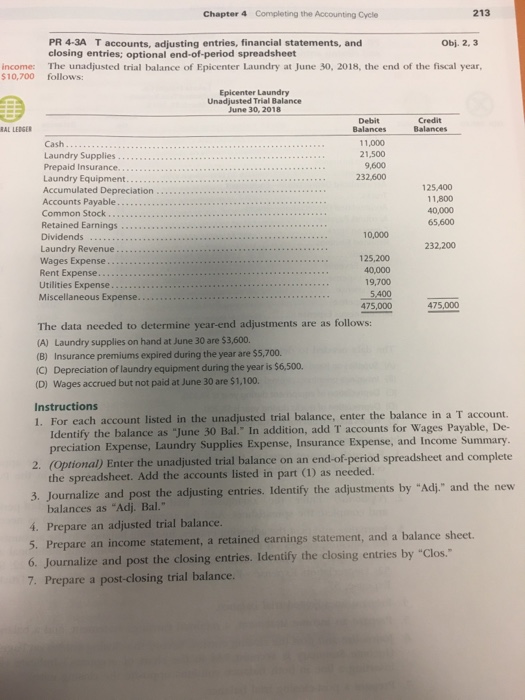 Chapter 4 completing the accounting cycle answers