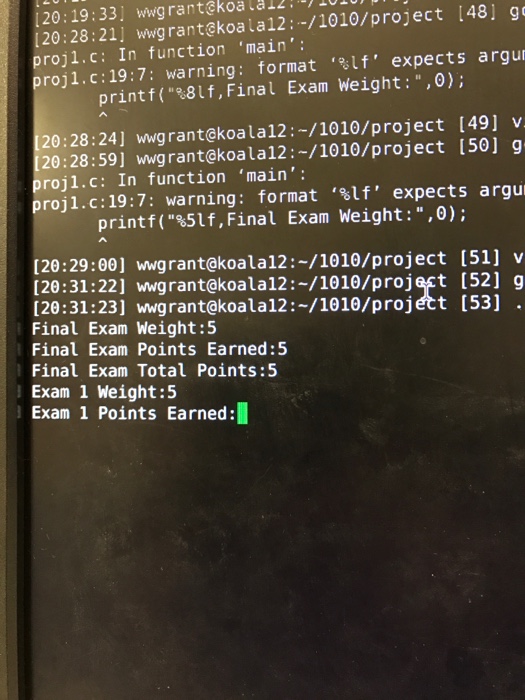 Solved I Want Output To Be Like Final Exam Weight 5 Fina Chegg