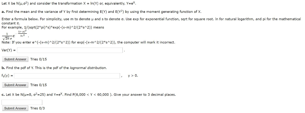 Solved Let X Be N M S2 And Consider The Transformation X Chegg Com