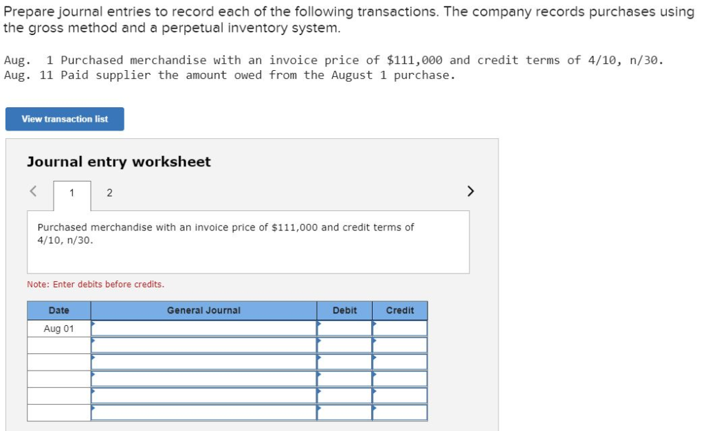 Solved Prepare Journal Entries To Record Each Of The Chegg Com