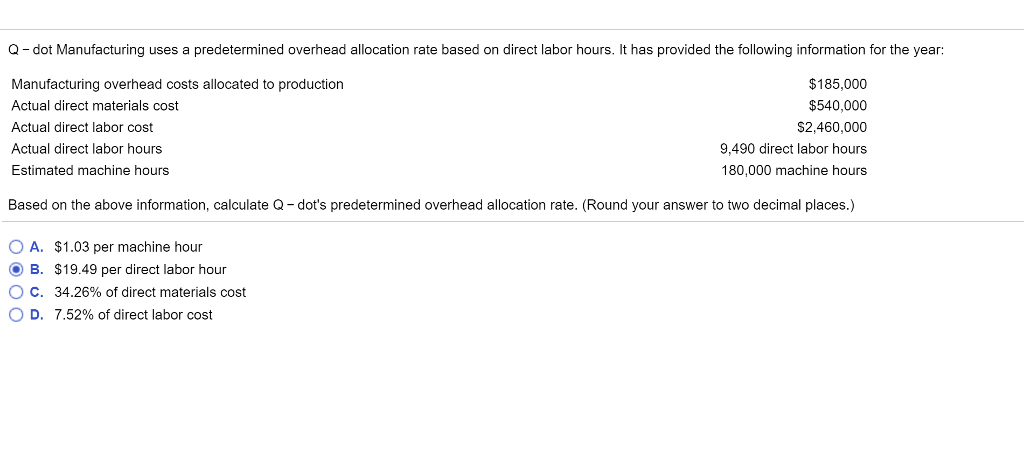 🎉 How to calculate manufacturing overhead allocated