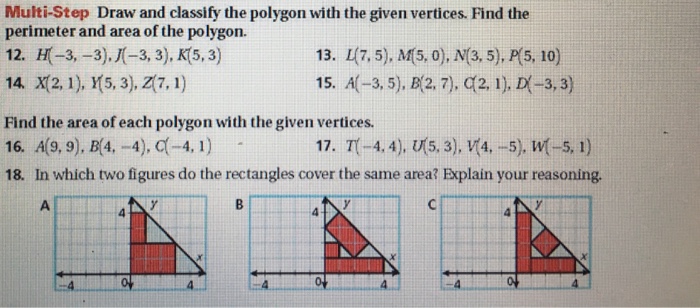 Solved Draw And Classify The Polygon With The Given Verti Chegg Com
