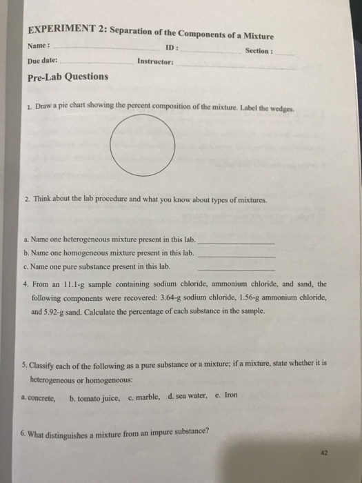 practice composition of 5-2 functions Solved: 2: EXPERIMENT  Of  Separation Of The Mi  Chegg.com Components A