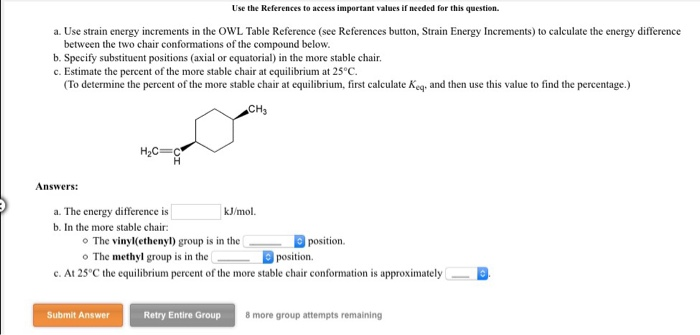 Solved Use Strain Energy Increments In The Owl Table Refe