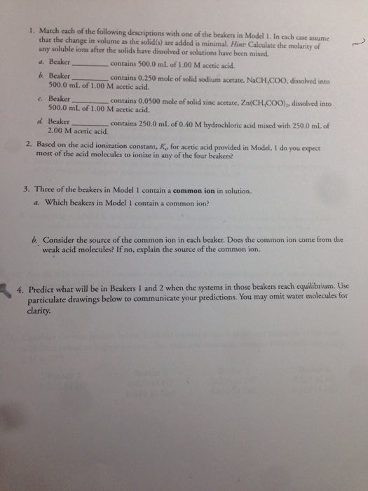 common ion effect on solubility pogil answers for ap