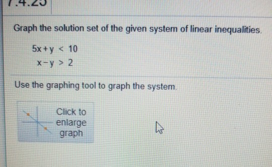 Solved Graph The Solution Set Of The Given System Of Line Chegg Com