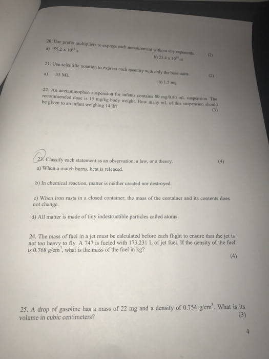 20 Use Prefix Multipliers To Express Each Chegg 