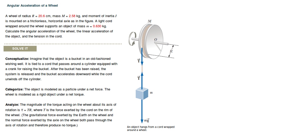 Solved Angular Acceleration Of A Wheel A Wheel Of Radius