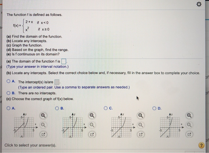 Solved The Function F Is Defined As Follows 2 X If X Chegg Com