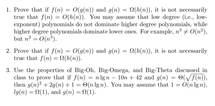 Solved Prove that if f1(n)=O(g1(n)) and f2(n)=O(g2(n)), then