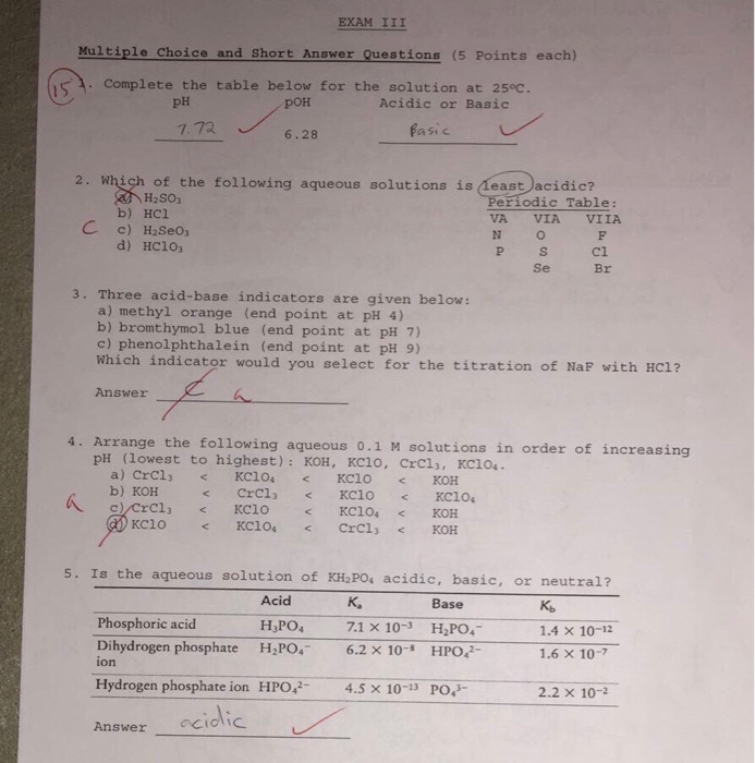 And ... Solved: EXAM Short Choice III Anewer Multiple Question