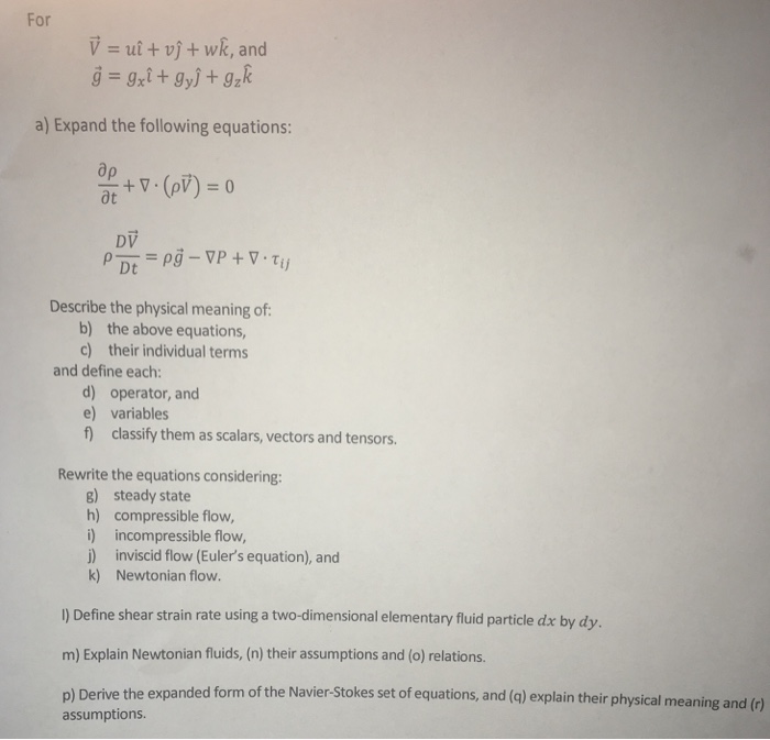 For V Ui Nu J Wk And G G X I G Y J G Chegg Com