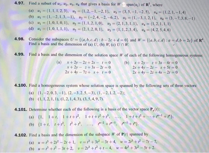 Solved Subspaces Determine Whether Or Not W Is A Subspace Chegg Com