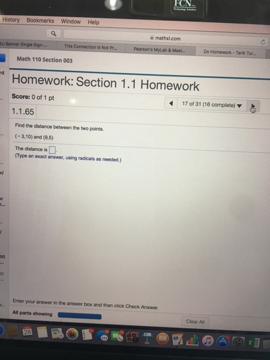 Solved Fcn History Bookmarks Window Help Mathxl Com Su Ba