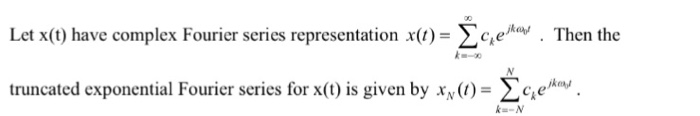 Solved Matlab Code To Plot A Truncated Fourier Series Of Chegg Com