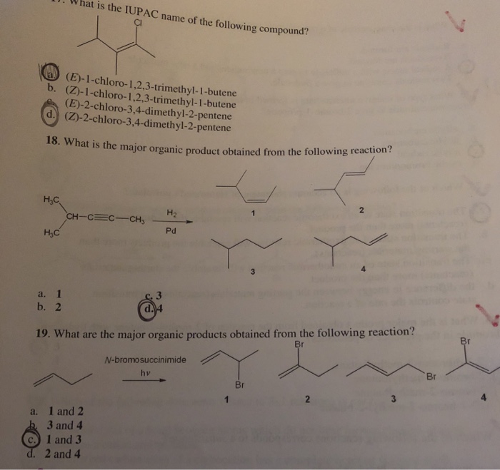 Solved What Is The Iupac Name Of The Following Com Cl O Chegg Com