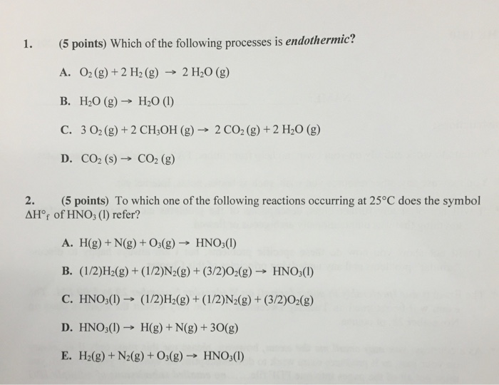 Solved 1 5 Points Which Of The Following Processes Is Chegg Com