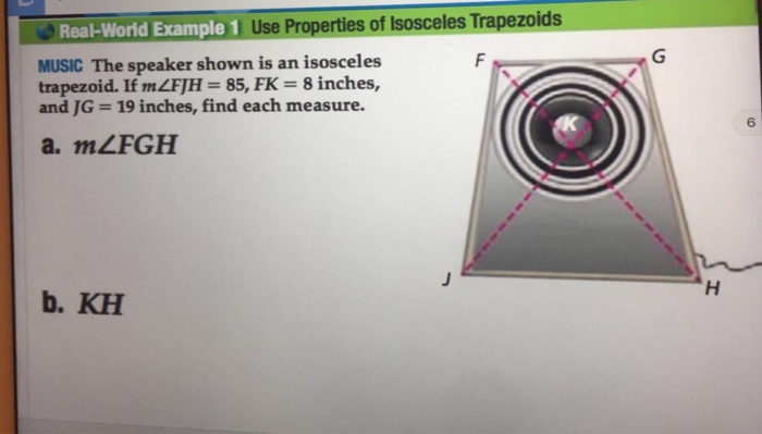 examples of isosceles trapezoid in real life