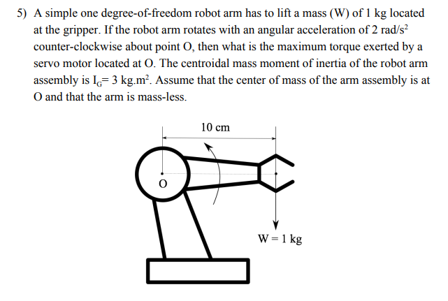 2 degree of freedom robotic arm