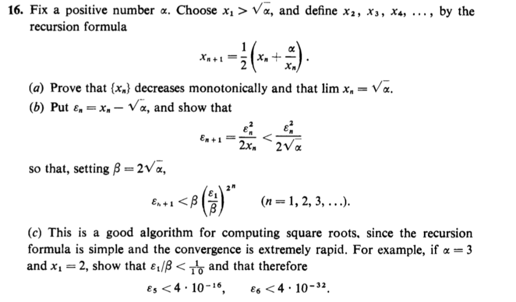 Solved 16 Fix A Positive Number A Choose X1 Na And D Chegg Com