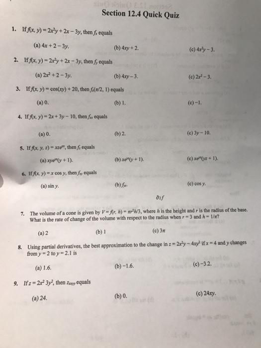 Solved If F x Y 2x 2 Y 2x 3y Then F x Equals 4x Chegg