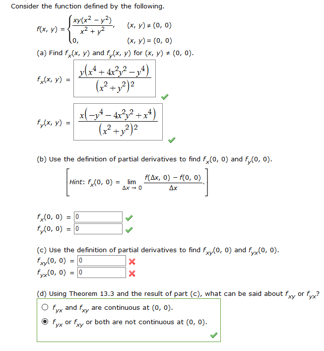 Solved Consider The Function Defined By The Following Xy X2 Chegg Com