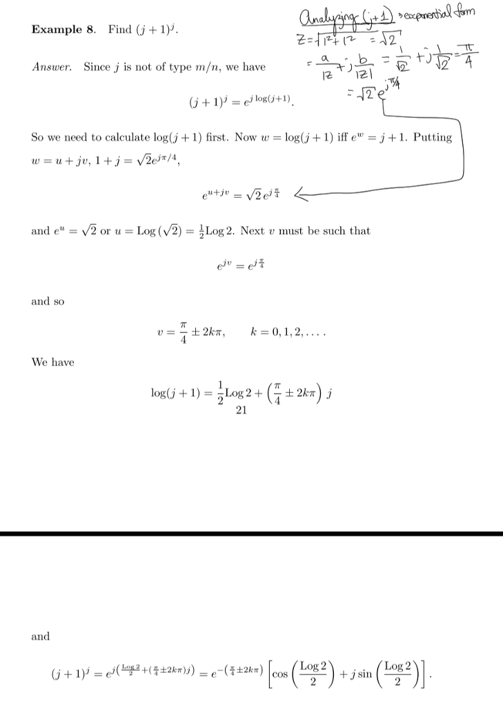 Solved Example 8 Find J 1 Answer Since J Is Not Of Chegg Com