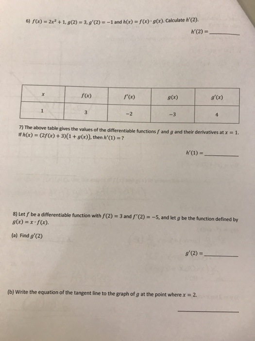 Solved 6 F X 2x斗1 G 2 3 G 2 1 And H X S F X Chegg Com