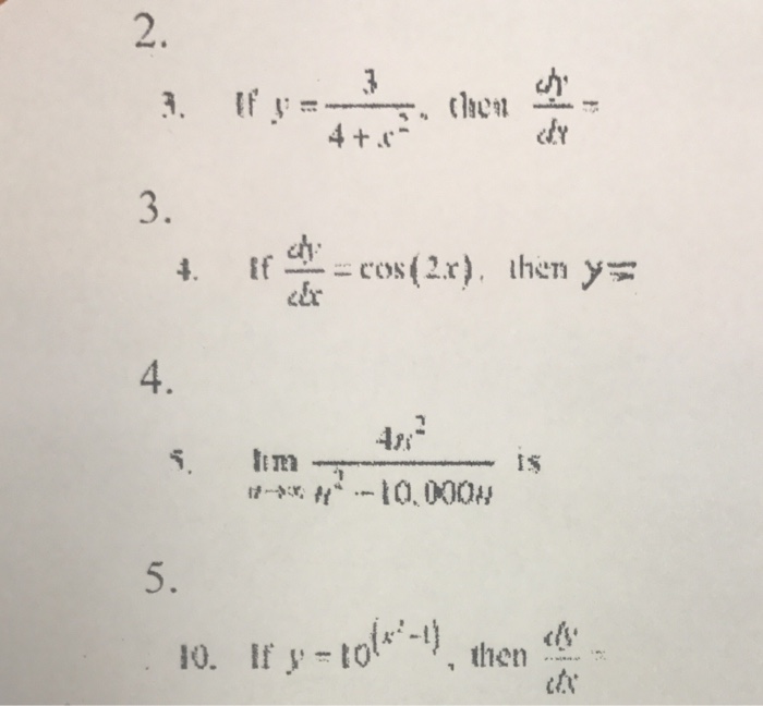 Solved If Y 3 4 X 2 Then Dy Dx If Dy Dx Cos 2x Chegg Com