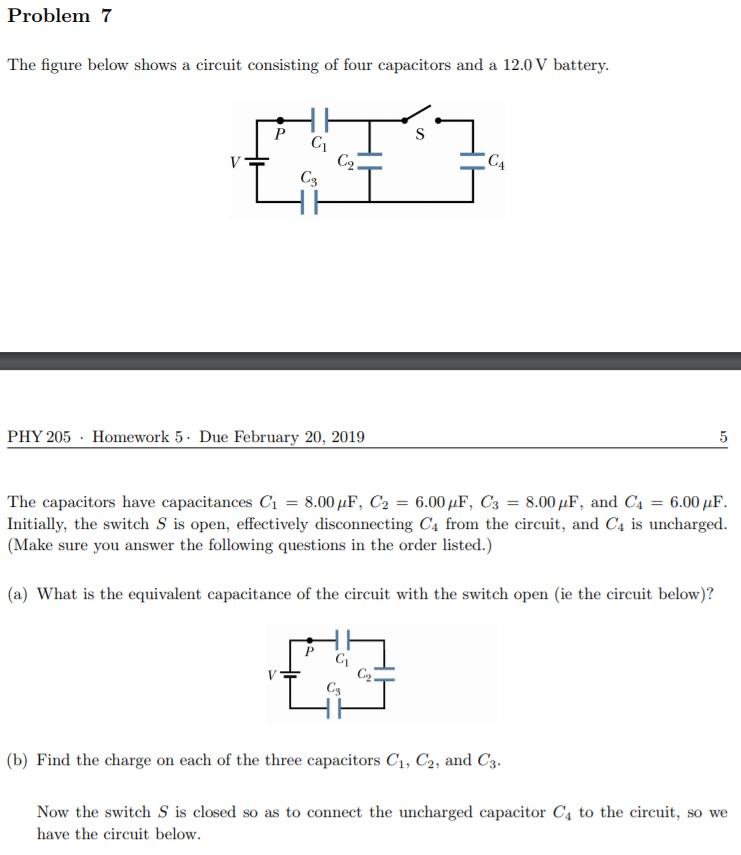 Solved Problem 7 The Figure Below Shows A Circuit Consist