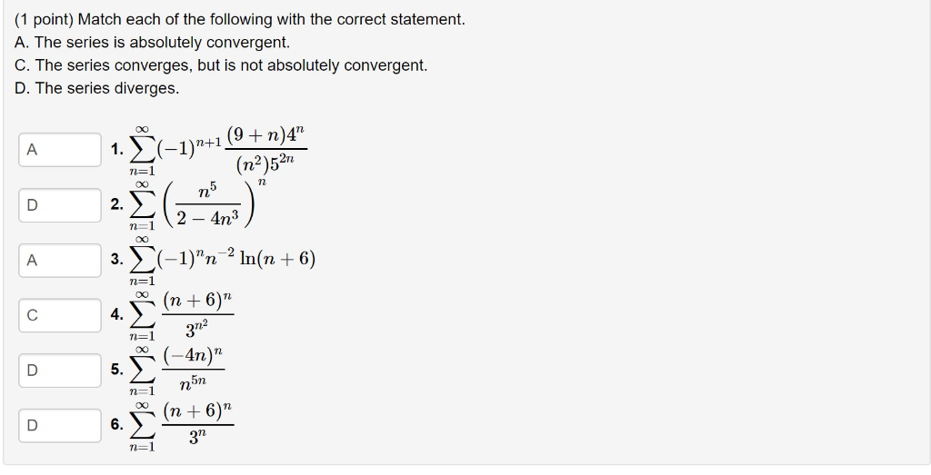 Solved Match Each Of The Following With The Chegg Com