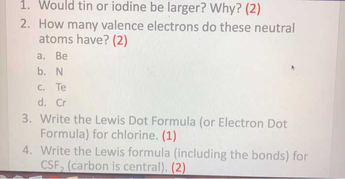 Number Of Valence Electrons In Iodine