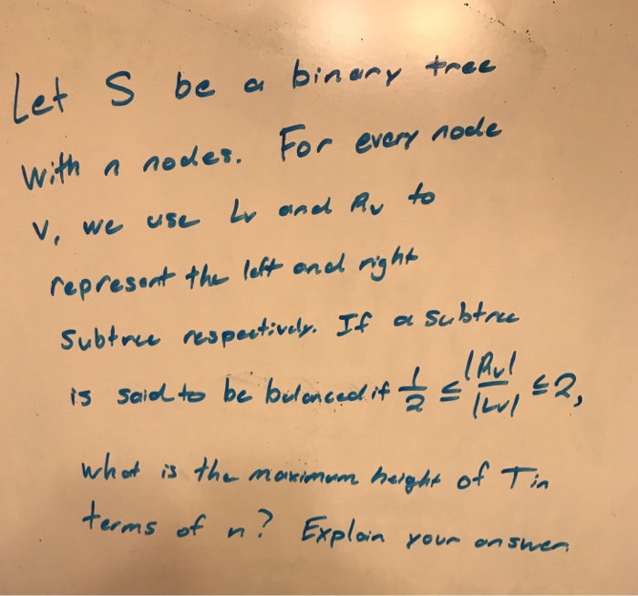 with n node. For every node