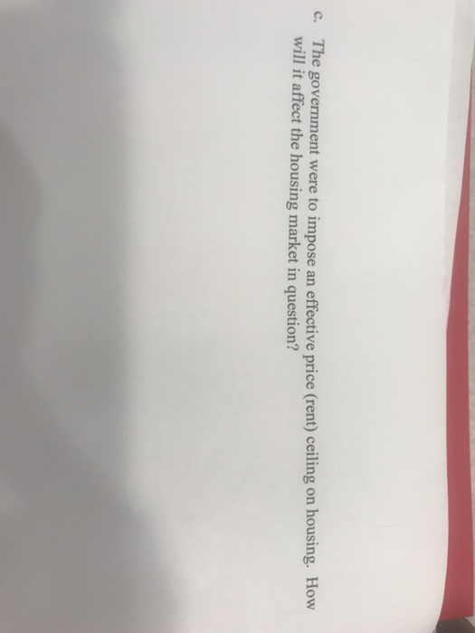 Solved Answer What Happens To I Demand Ii Supply Iii E