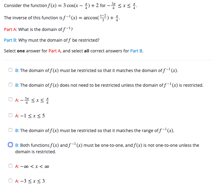 Solved 3x Consider The Function Fx 3os 2 For A Sx S Th Chegg Com