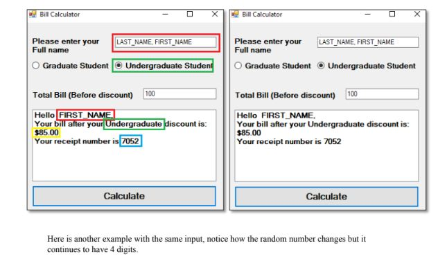Bill Calculator Ball Calculator Please enter your Full name LAST NAME. FIRST NAME Please enter your LAST NAME. FIRST NAME Ful