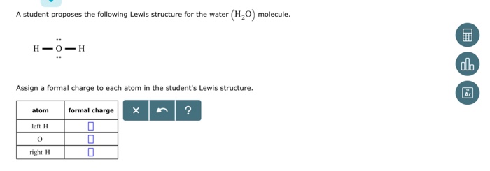 water molecule lewis structure