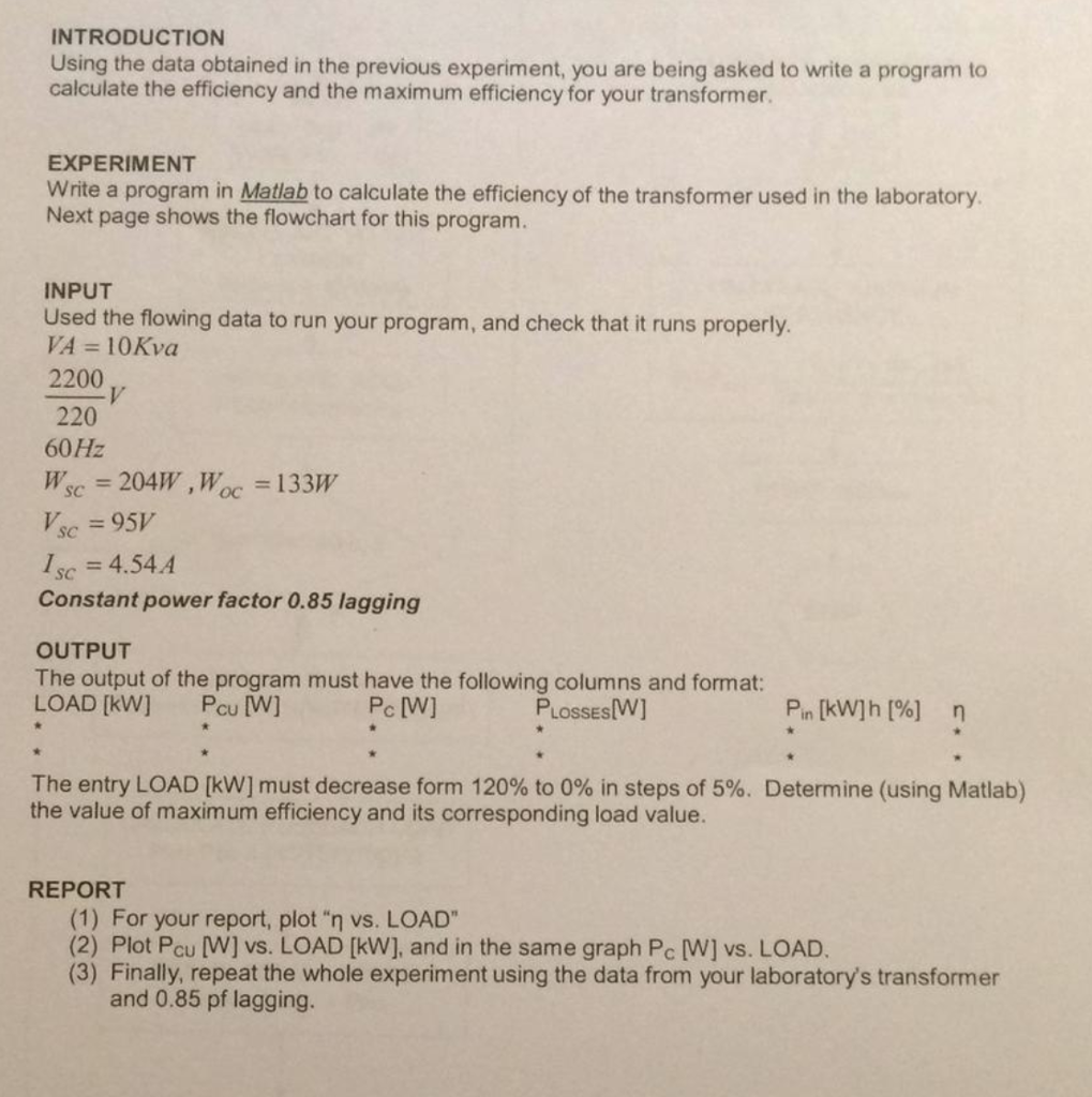 Solved Introduction Using The Data Obtained In The Previo Chegg Com