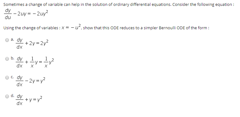 Solved Sometimes A Change Of Variable Can Help In The Chegg Com