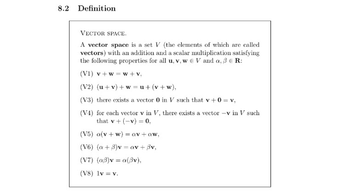 Solved 8 4 Let V Be The Set Of Positive Real Numbers Def Chegg Com