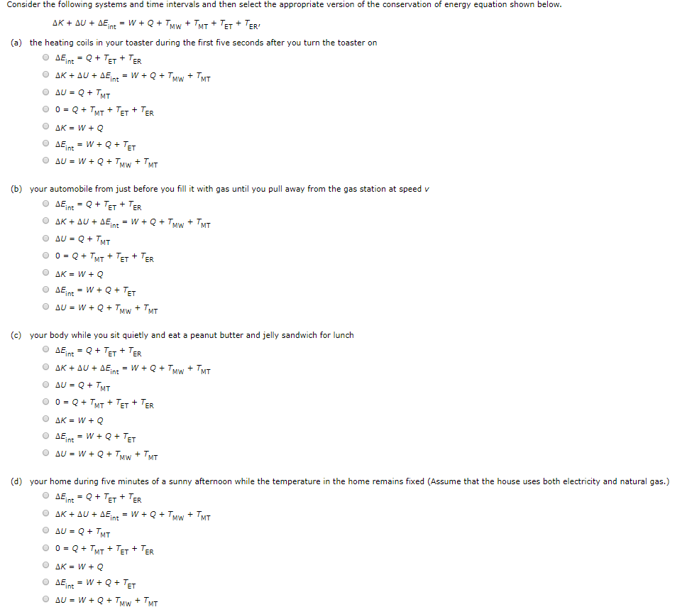 Solved Consider The Following Systems And Time Intervals Chegg Com