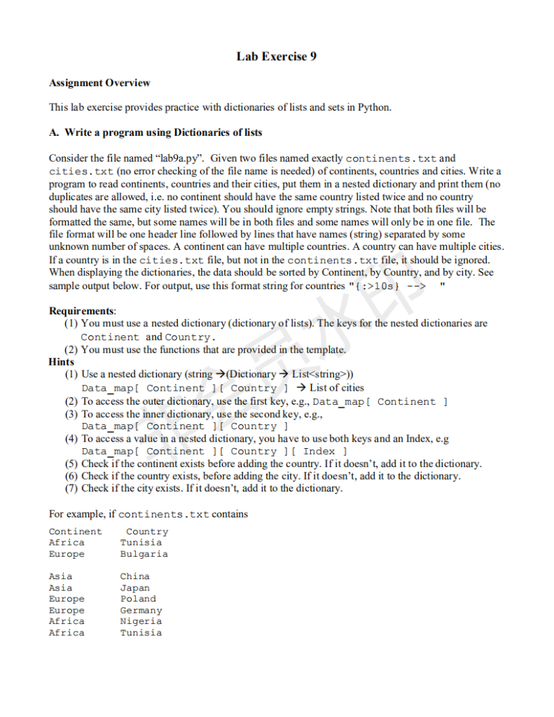 Solved Lab Exercise 9 Assignment Overview This lab exercise | Chegg.com