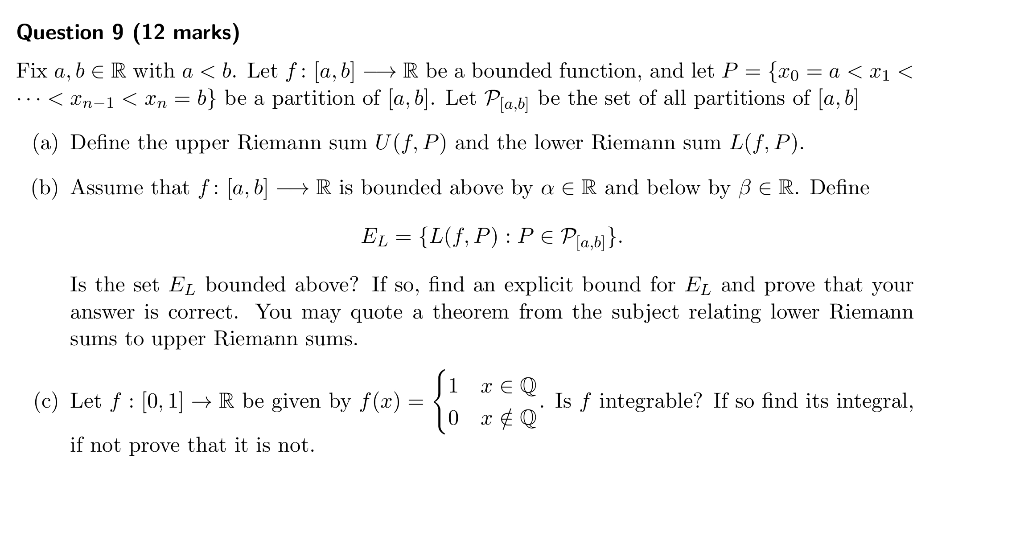 Solved Question 9 12 Marks Fix A B E R With A B Let Chegg Com