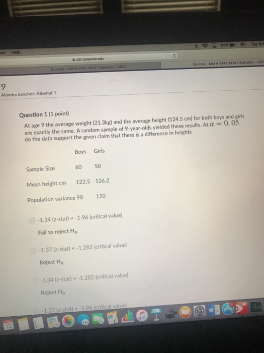 Solved a Sanchez: Attempt 1 Question 4 (1 point) At a