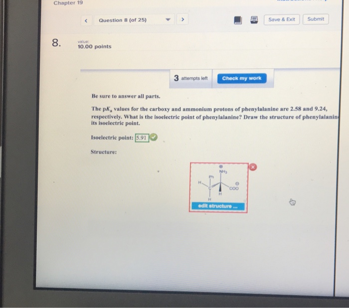 Solved Chapter 19 Save Xit Submit Question 4 Of 25 4 Chegg Com