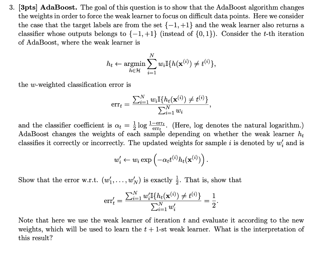 adaboosting algorithm