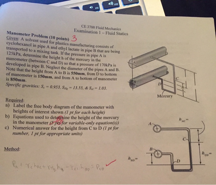 Механика экзамен. Задачи по Fluid Mechanics с решениями. Fluid Mechanics 1.5.2. Exam of Fluid Mechanics. Fluid Mechanics example 10 Dr Samer Ali.