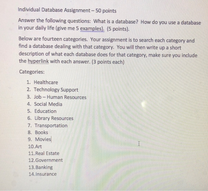 Test question database image