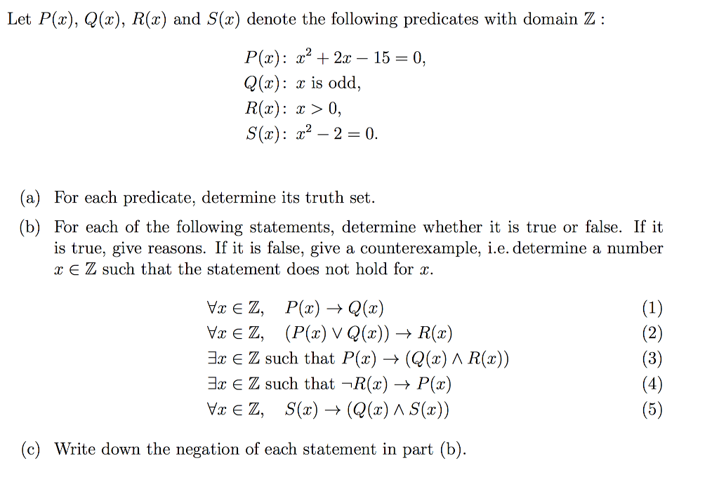 Solved Let P X Q X R X And S X Denote The Following Chegg Com