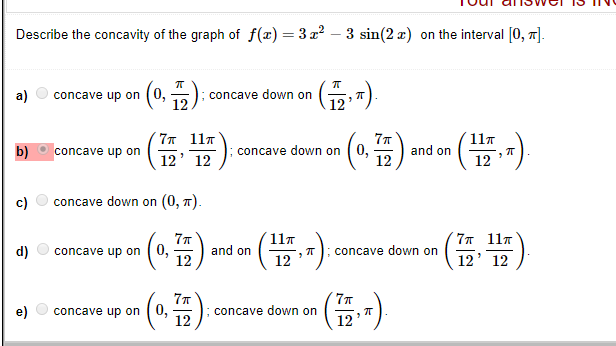 Solved Describe The Concavity Of The Graph Of F X 32 3 Chegg Com